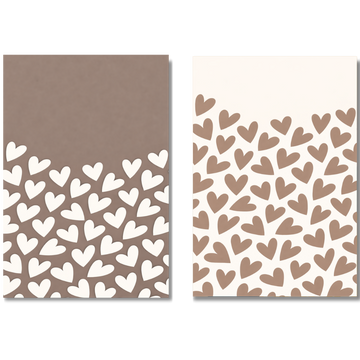 Tableaux décoratifs Pack -Pluie de Cœurs