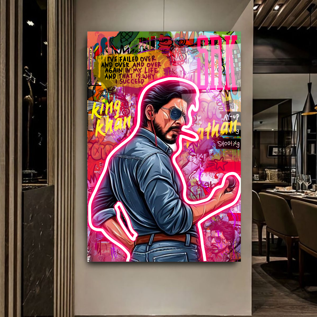 Shahrukh khan Pop Art - Néon
