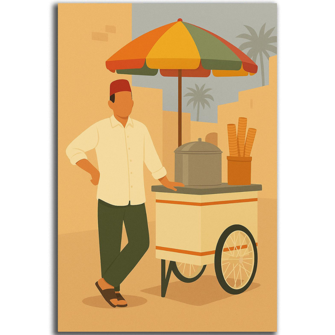 Decorative painting - The King of the Bazaar