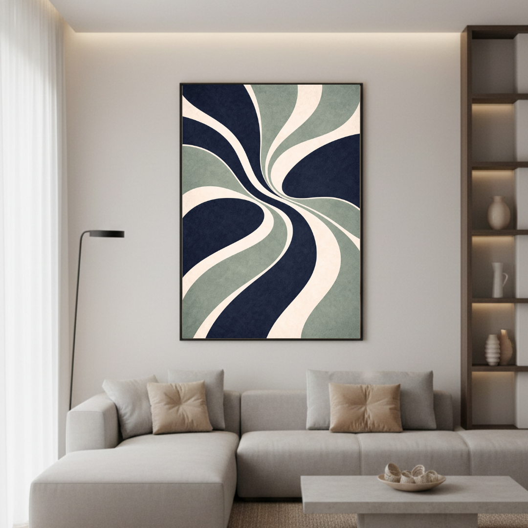 Tableau décoratif - Vagues d'Émeraude