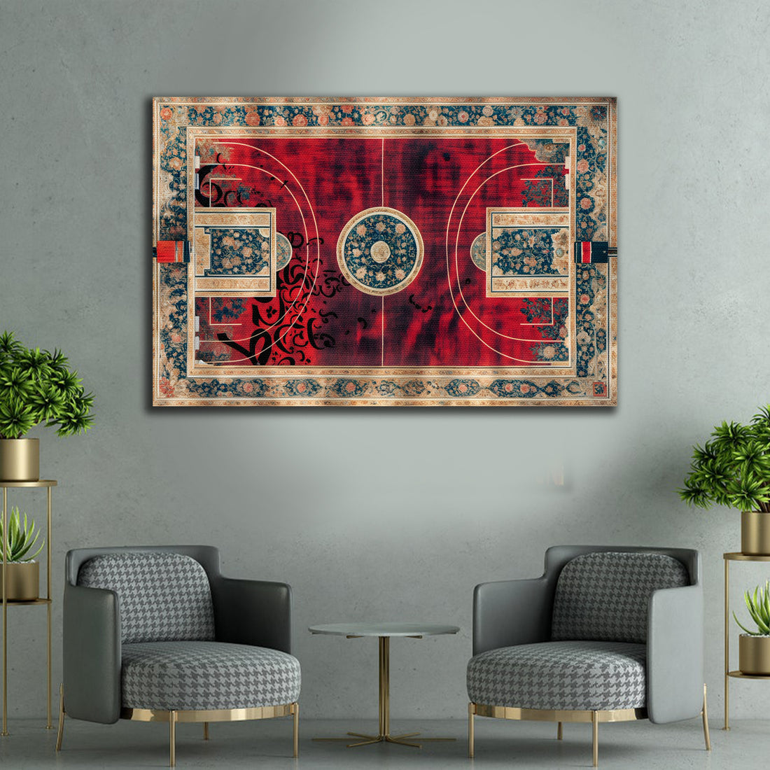 Decorative painting - Imperial Red Carpet
