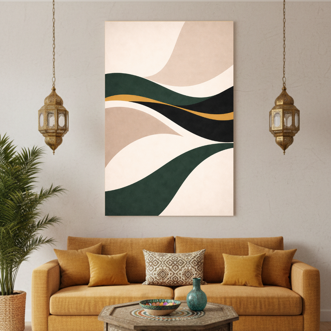 Tableau décoratif -Profondeur Émeraude