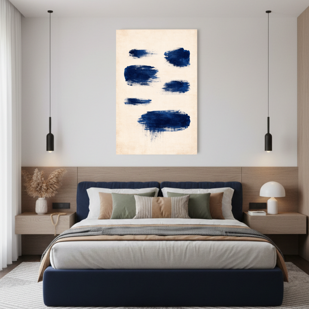 Tableau décoratif -Rythmes Bleus