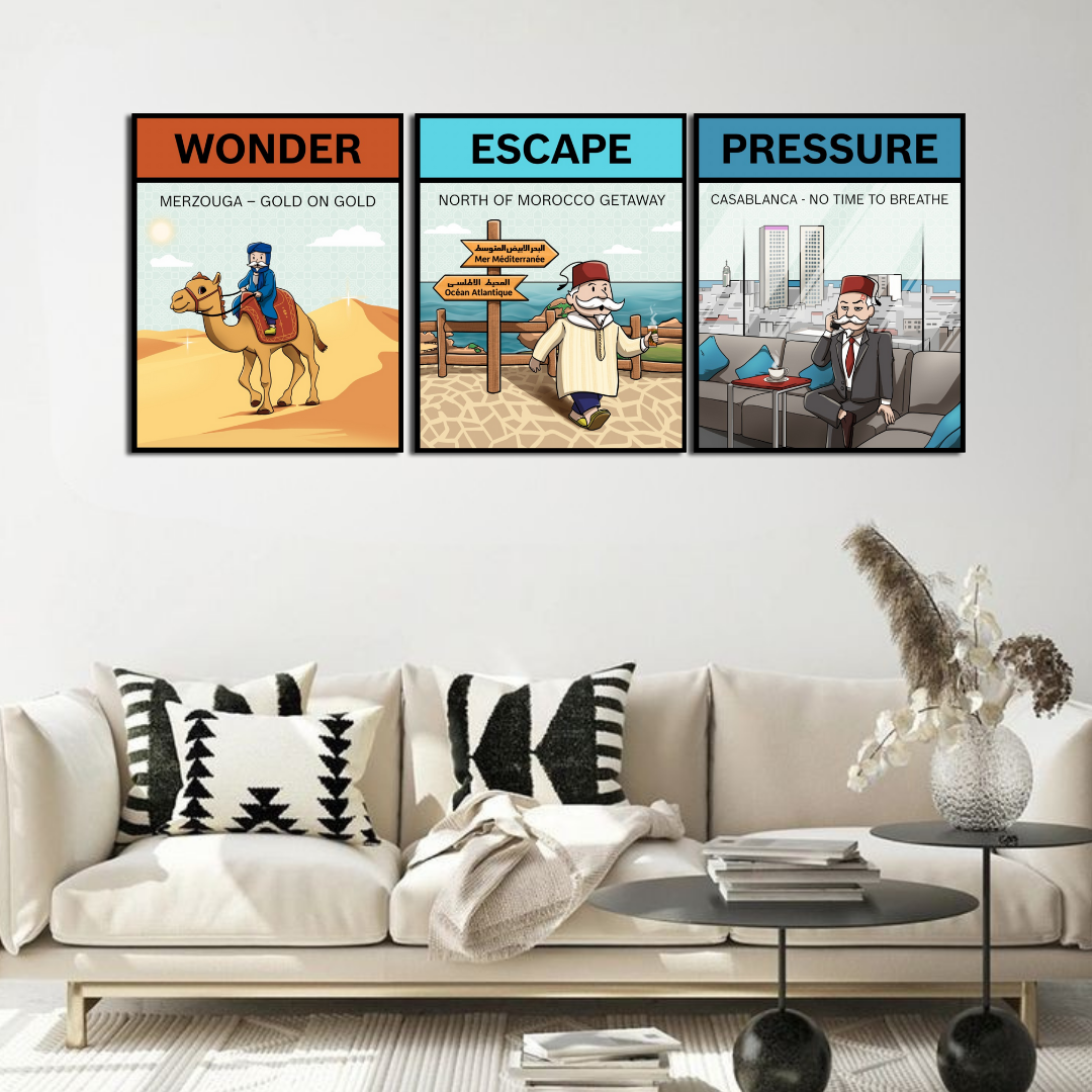 Decorative Paintings Pack - Moroccan Art Flowers