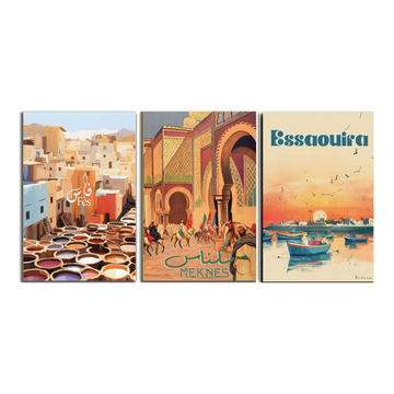 Tableaux décoratifs Pack -Entre Médinas et Marées