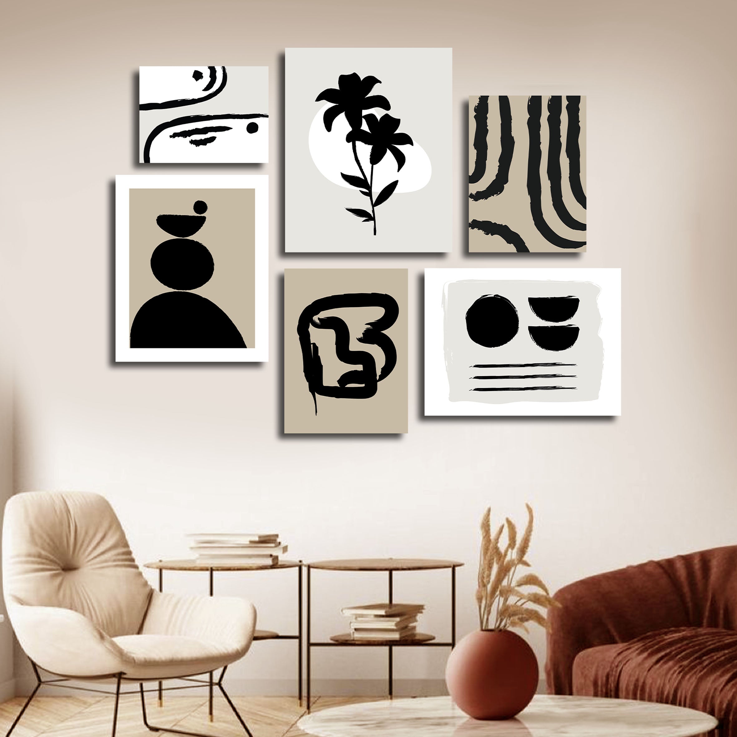 Tableaux décoratifs Pack 6 -Esprit Graphique