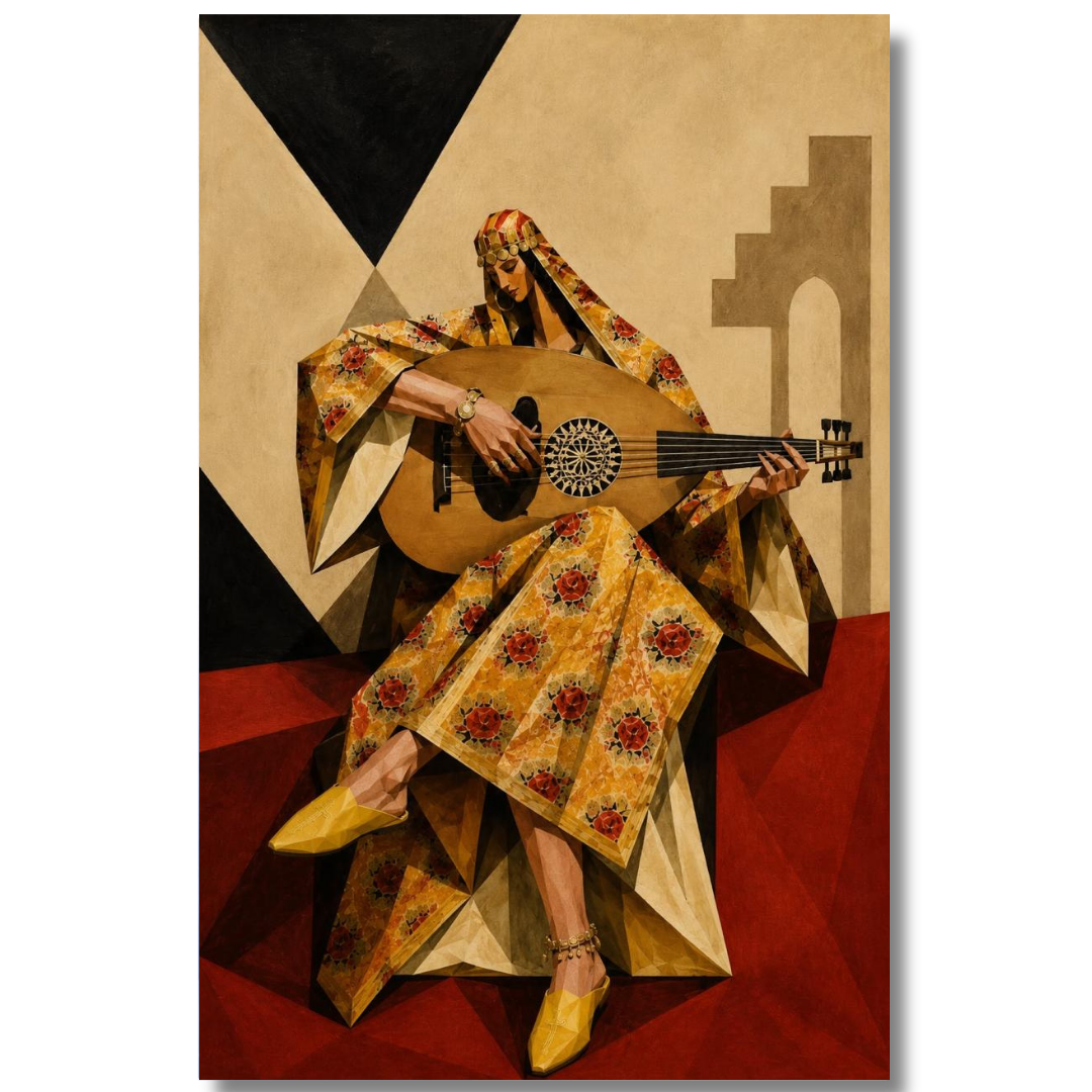 Tableau décoratif -La Princesse au Oud