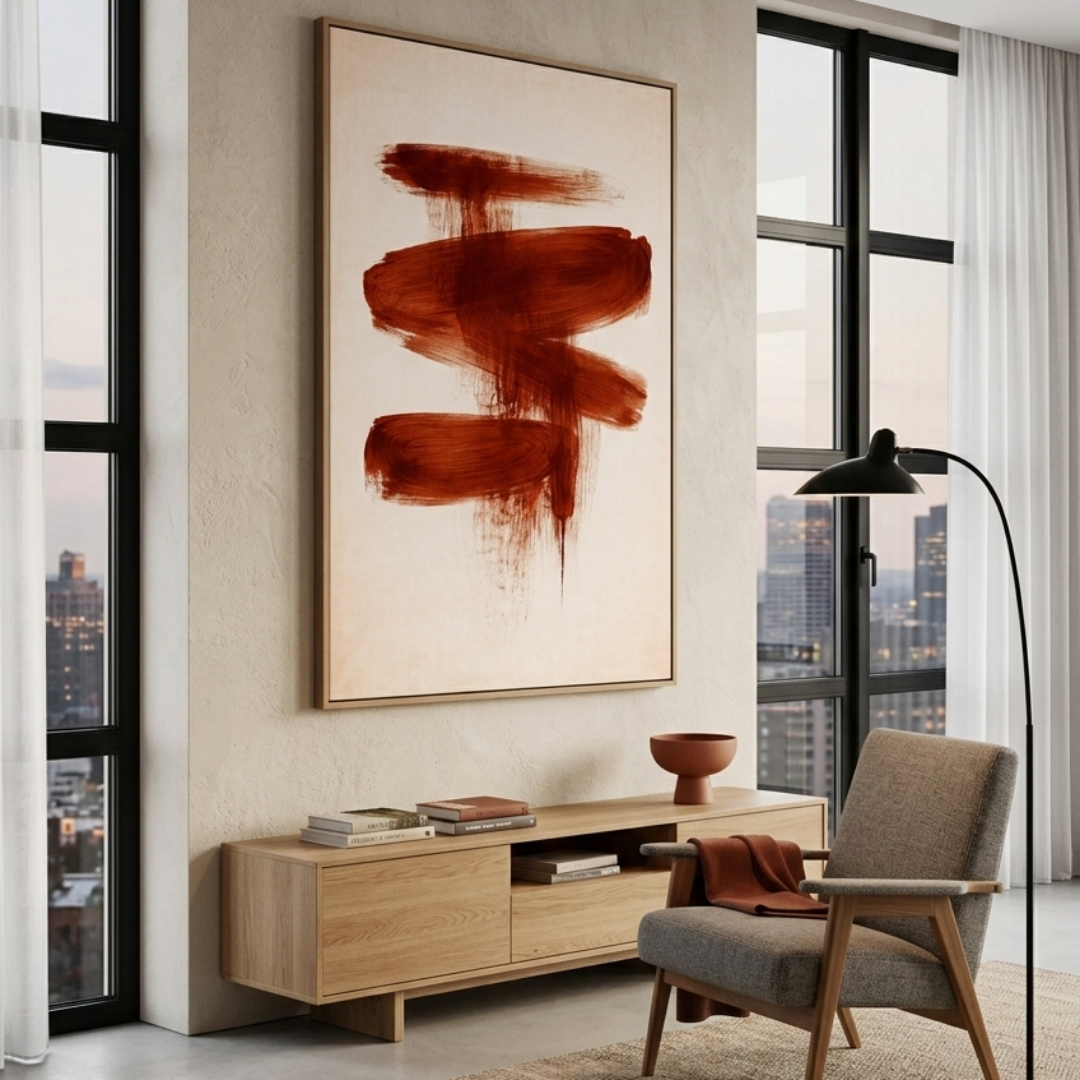 Tableau décoratif -Vibration Ocre