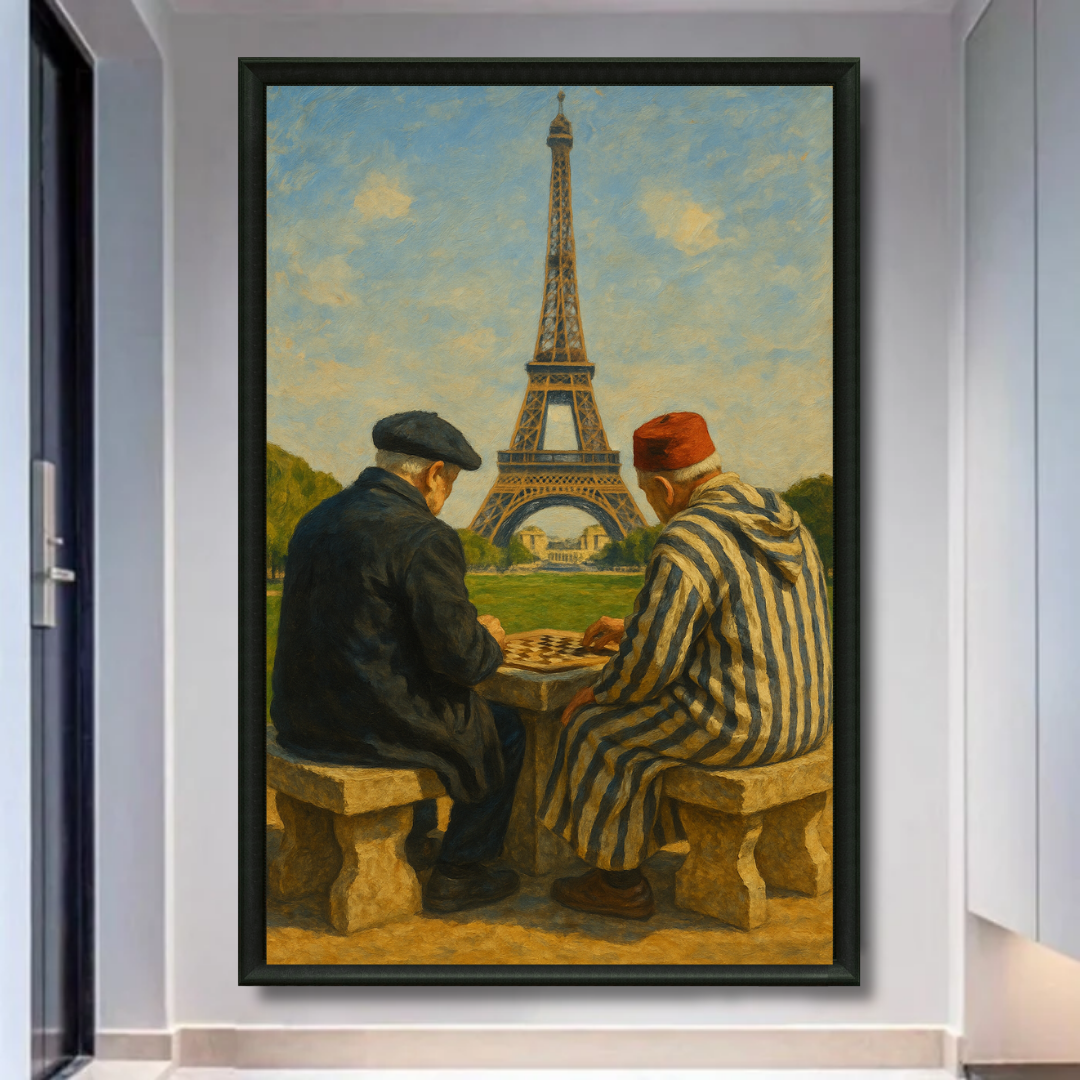 Tableau décoratif -Échecs sous la Tour