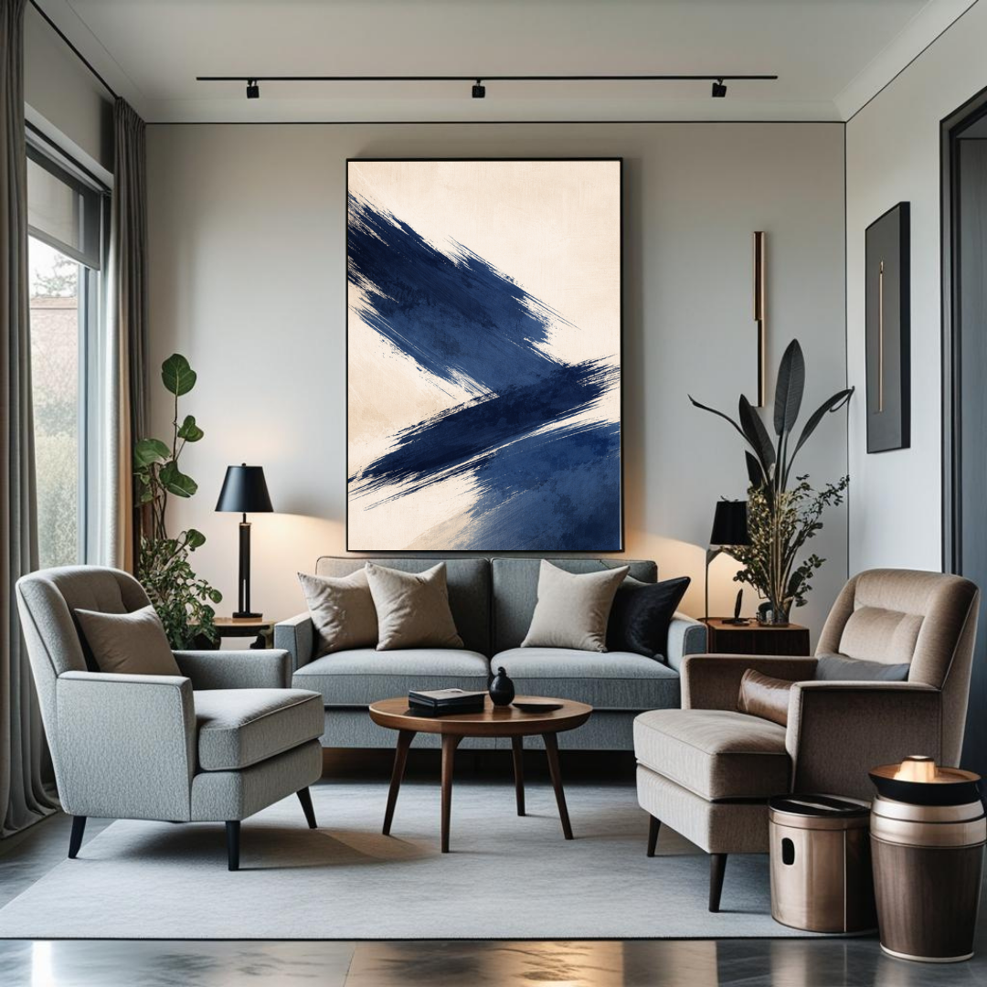 Decorative painting - Cool Blue