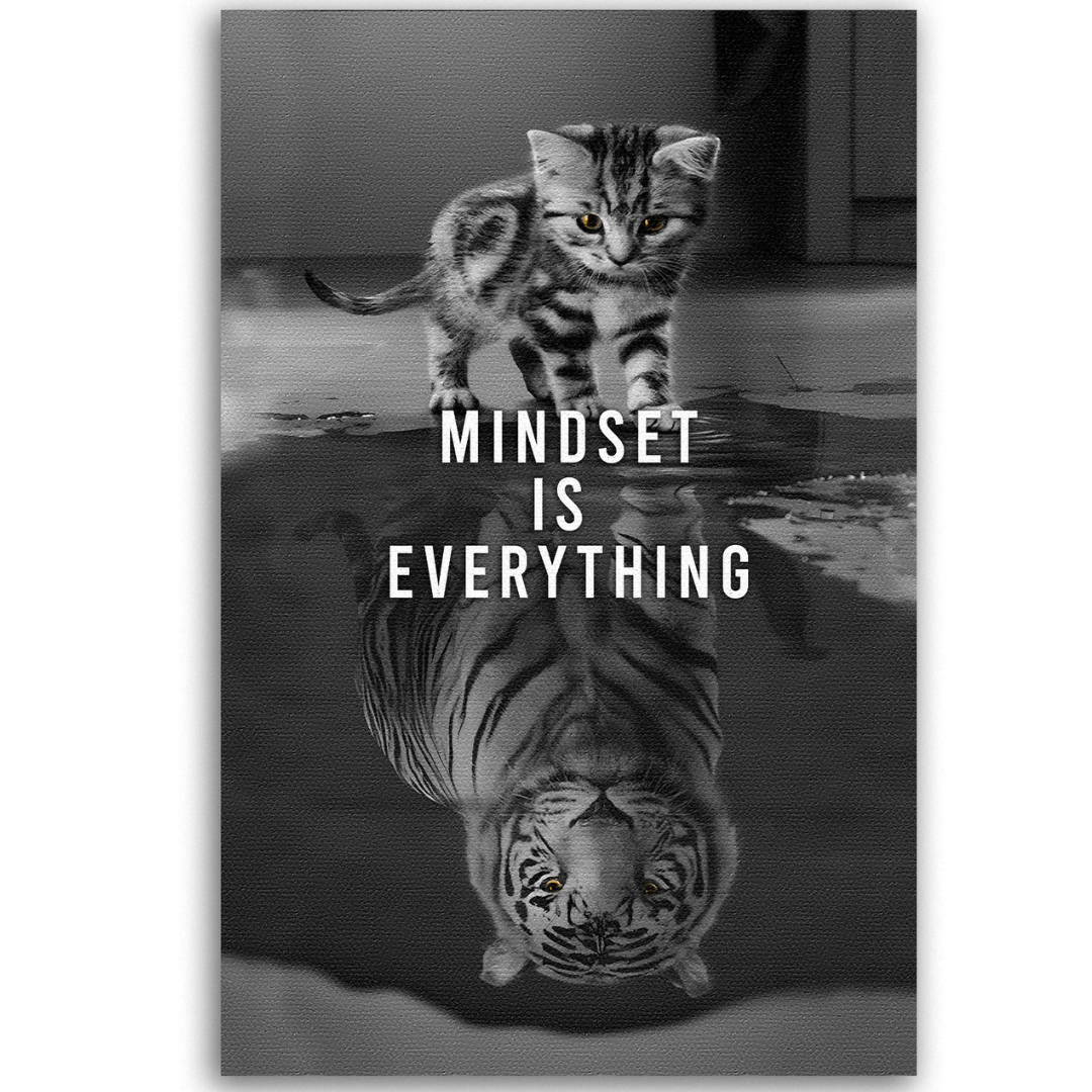 Decorative painting - Mindset is everything - tiger