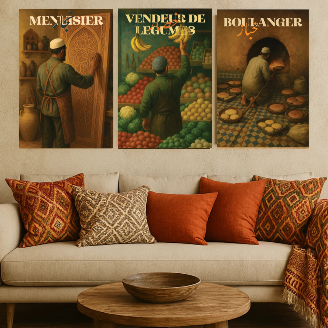 Tableaux décoratifs Pack - Esprits & Métiers du Maroc