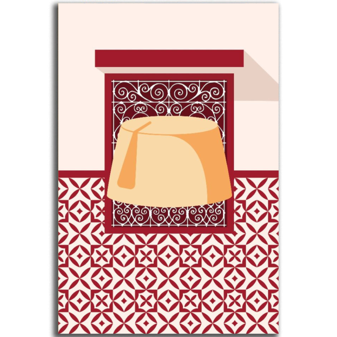 Tableau décoratif - Rouge berbère