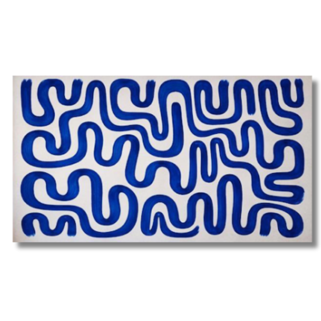 Tableau décoratif -Labyrinthe Azur