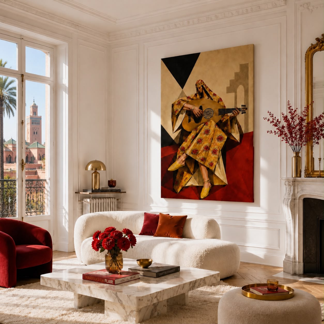 Tableau décoratif -La Princesse au Oud
