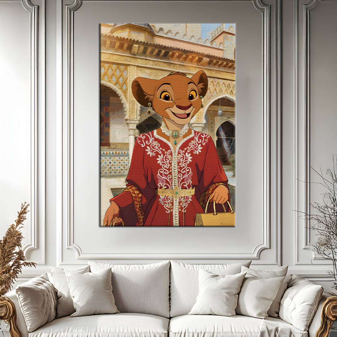 Tableau décoratif -Nala en caftan