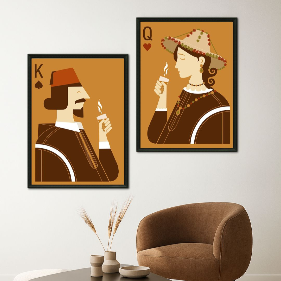 Tableaux décoratifs Pack - Carte marocaines duo