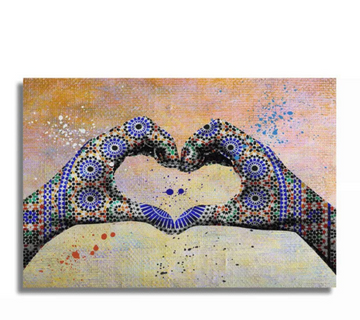 Tableau décoratif - Cœur de mosaïque
