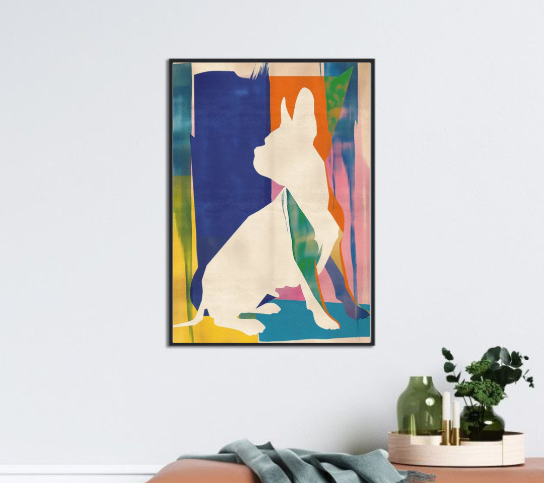 Tableau décoratif - Bulldog abstrait coloré - kolors brand