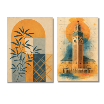 Tableaux décoratifs Pack -Éveil de Casablanca