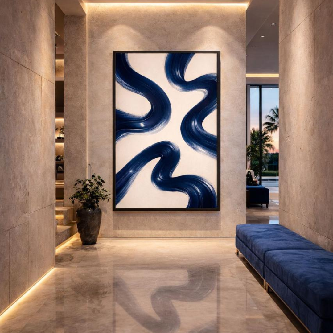 Decorative painting - Cool Blue