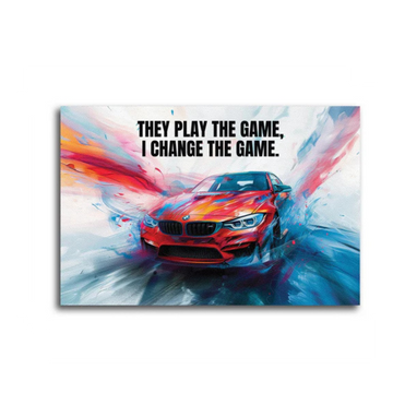 Tableau décoratif - Changer le jeu - BMW