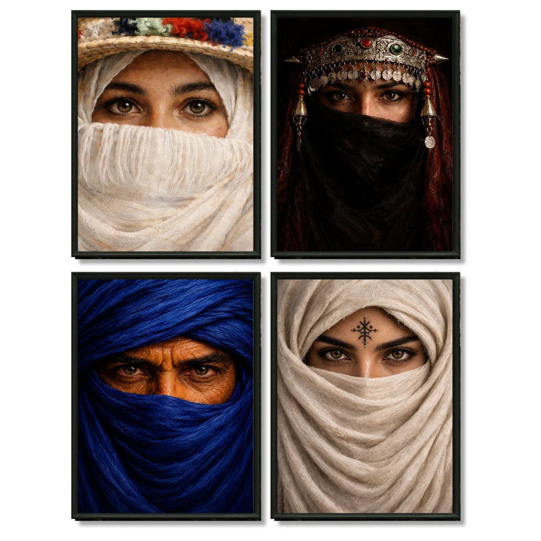 Tableaux décoratifs Pack -Portraits de la culture du Maroc 2)