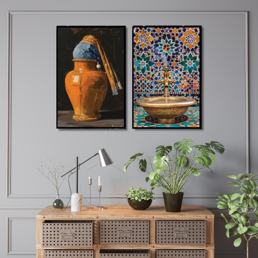 Tableaux décoratifs Pack - Tranquillité marocaine - kolors brand