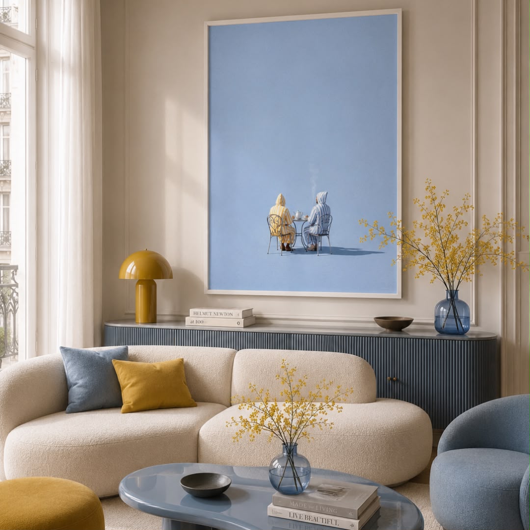 Tableau décoratif -Le Thé à l'Azur