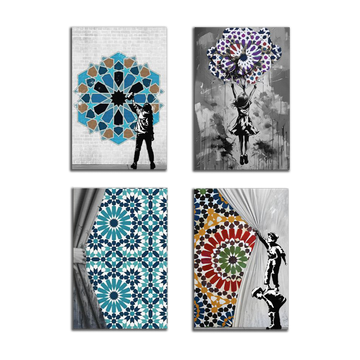 Tableaux décoratifs Pack -Zelliges et Graffiti