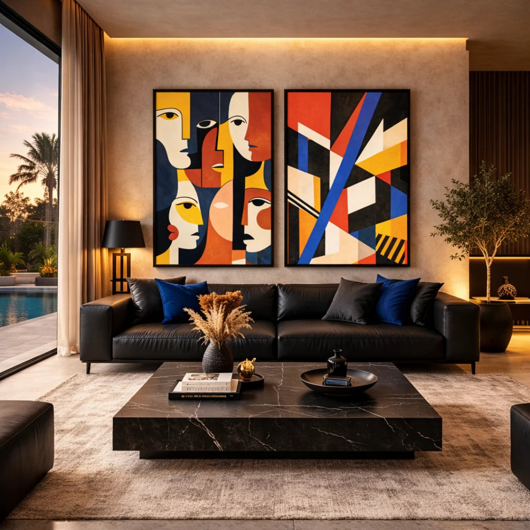 Tableaux décoratifs Pack -Couleurs géometriques