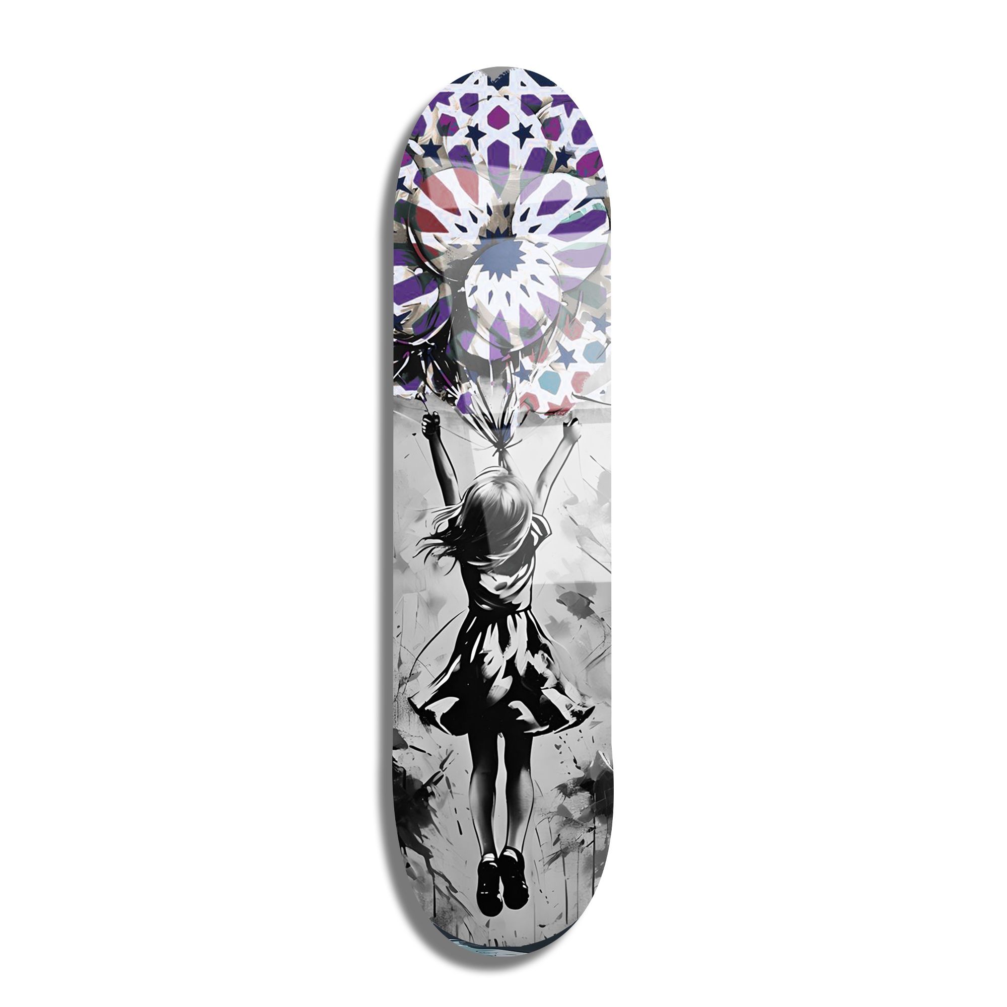 Ballons Zellij- Skateboard en plexiglass