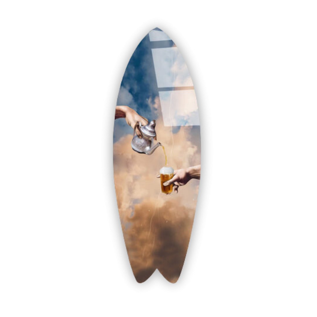 Les mains marocaines - Planche Surf Plexiglass - kolors brand