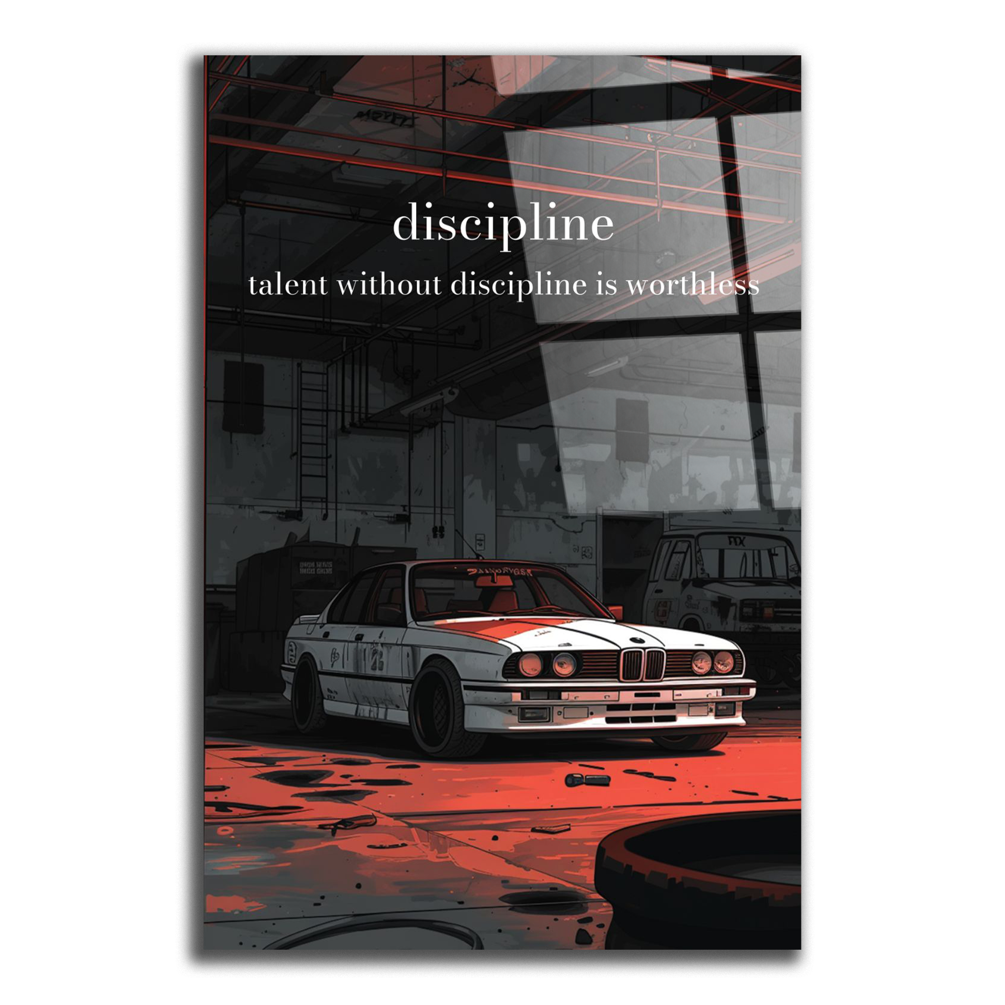 Discipline - BMW E30 dans le garage