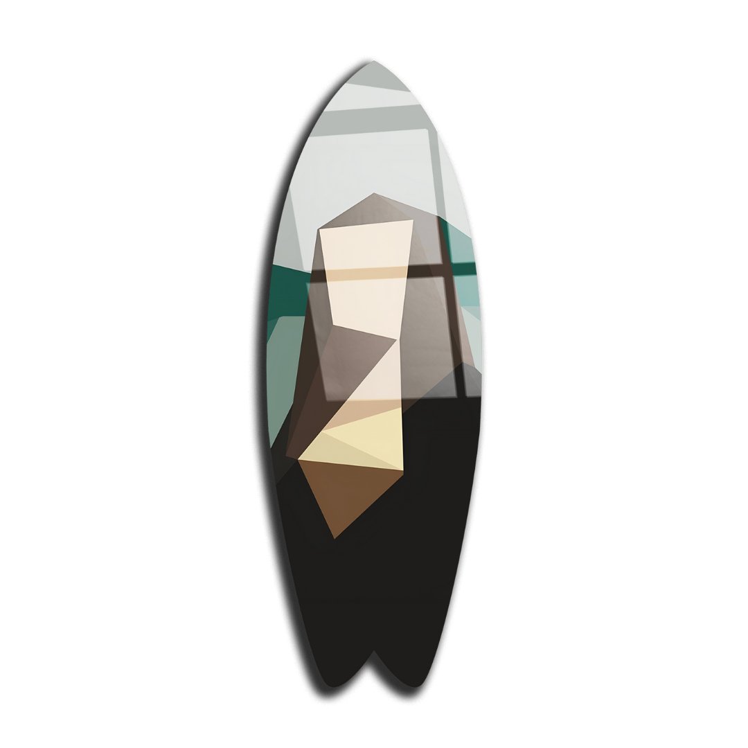 Mona Lisa Cubique - Planche Surf Plexiglass - kolors brand