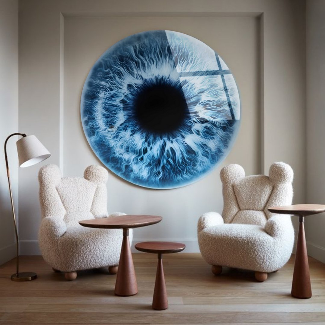 Oeil bleu - Sculpture - kolors brand