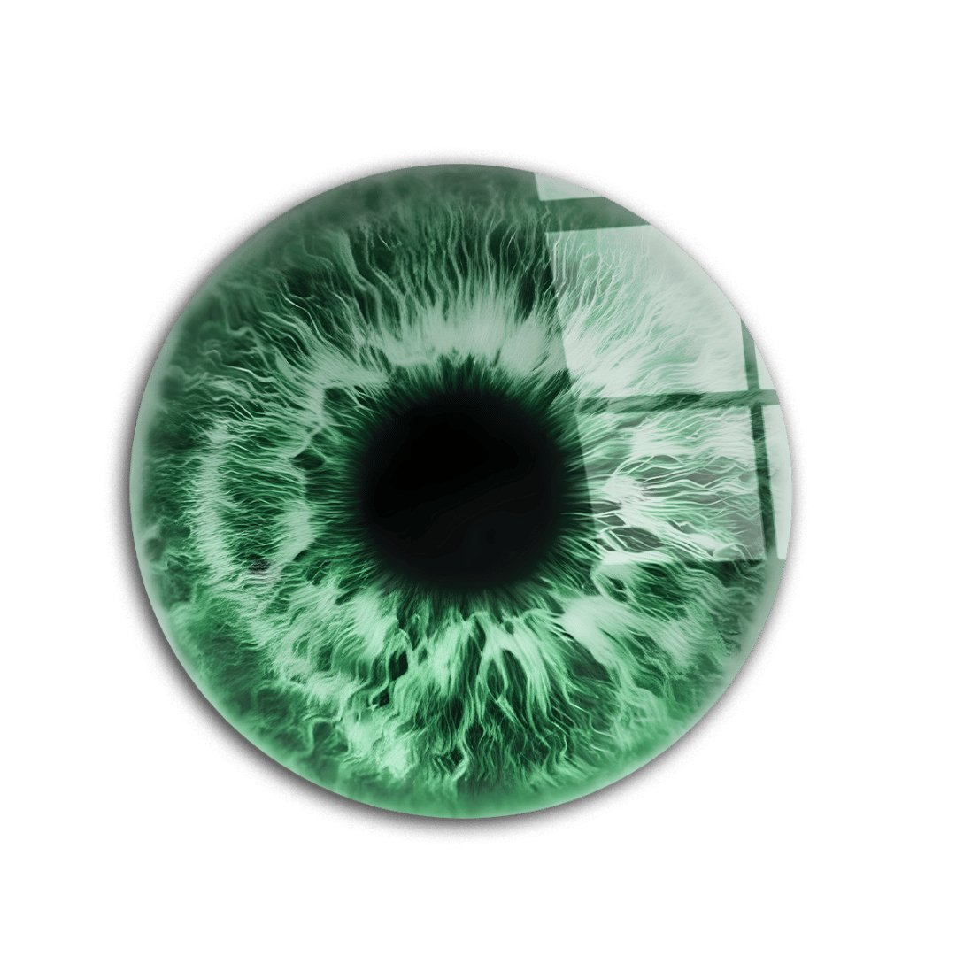 Oeil vert - Sculpture - kolors brand