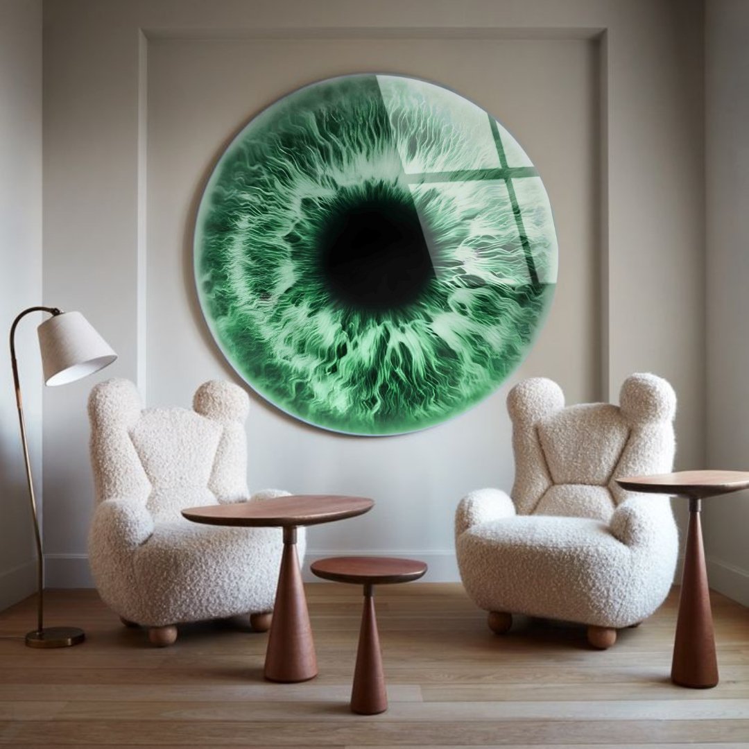 Oeil vert - Sculpture - kolors brand