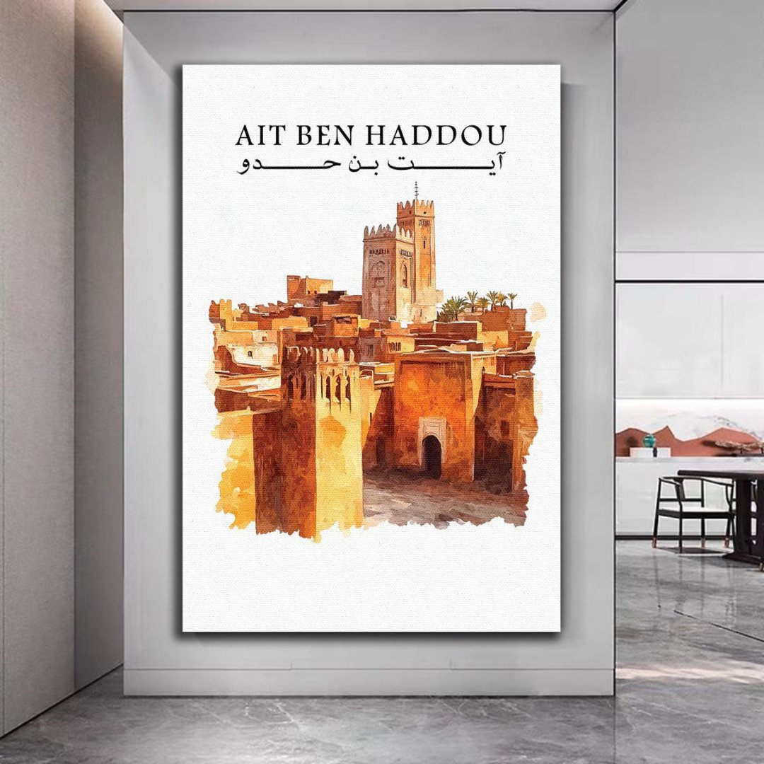 Tableau décoratif - Aït Ben Haddou : Vestige du Désert - kolors brand