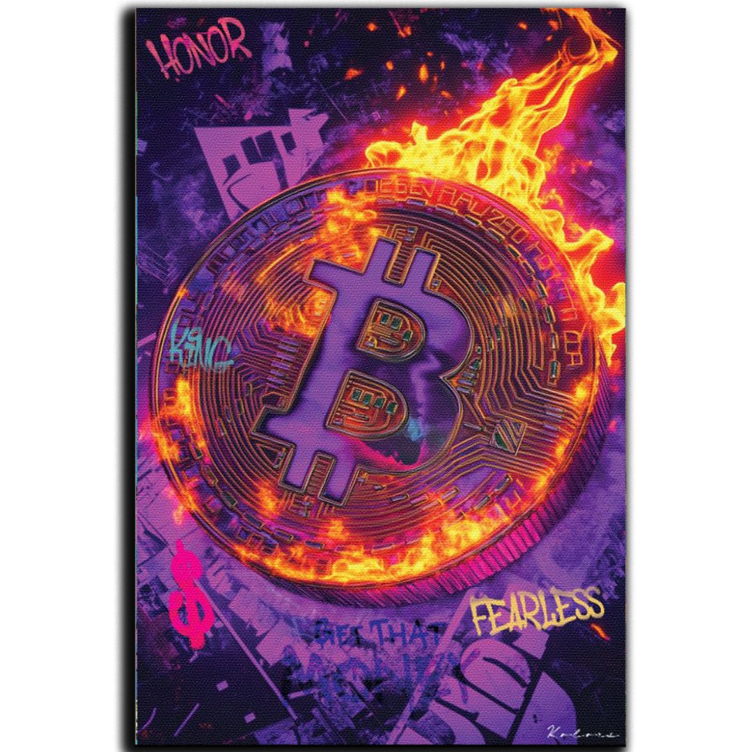 Tableau décoratif - Bitcoin Trivia - kolors brand