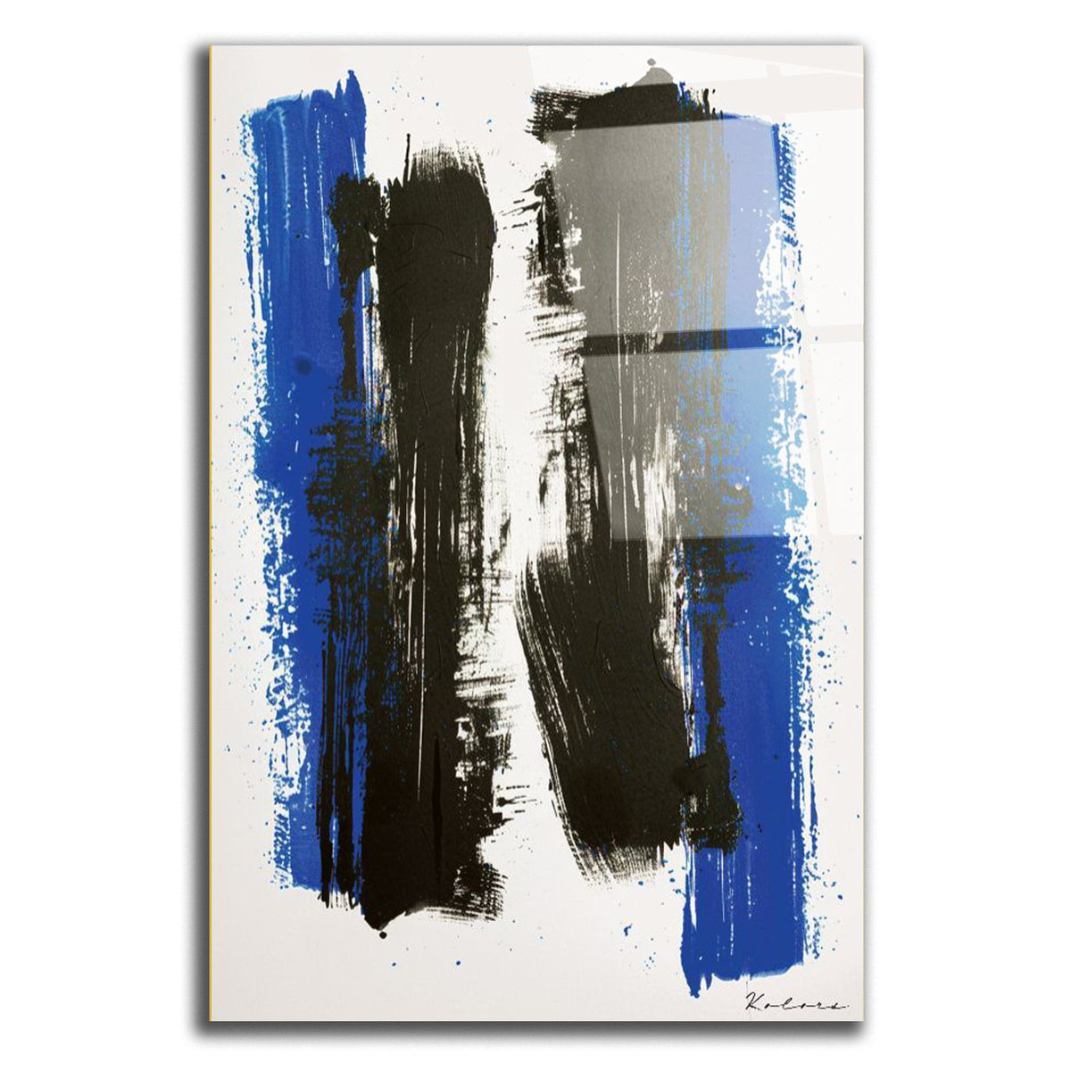 Tableau décoratif - Bleu Abstrait 1 - kolors brand