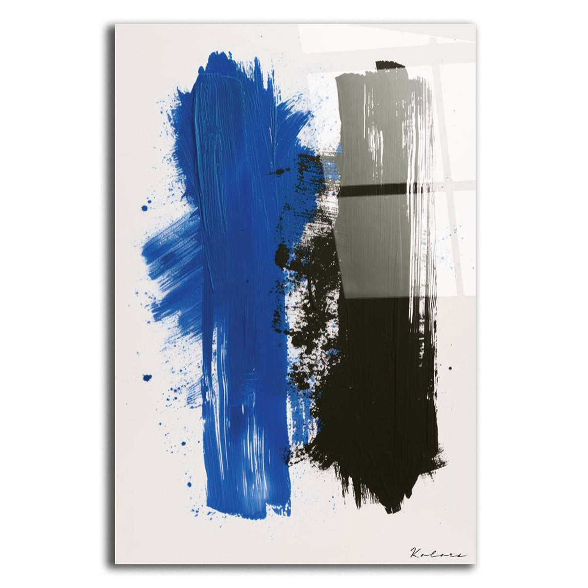 Tableau décoratif - Bleu Abstrait 3 - kolors brand