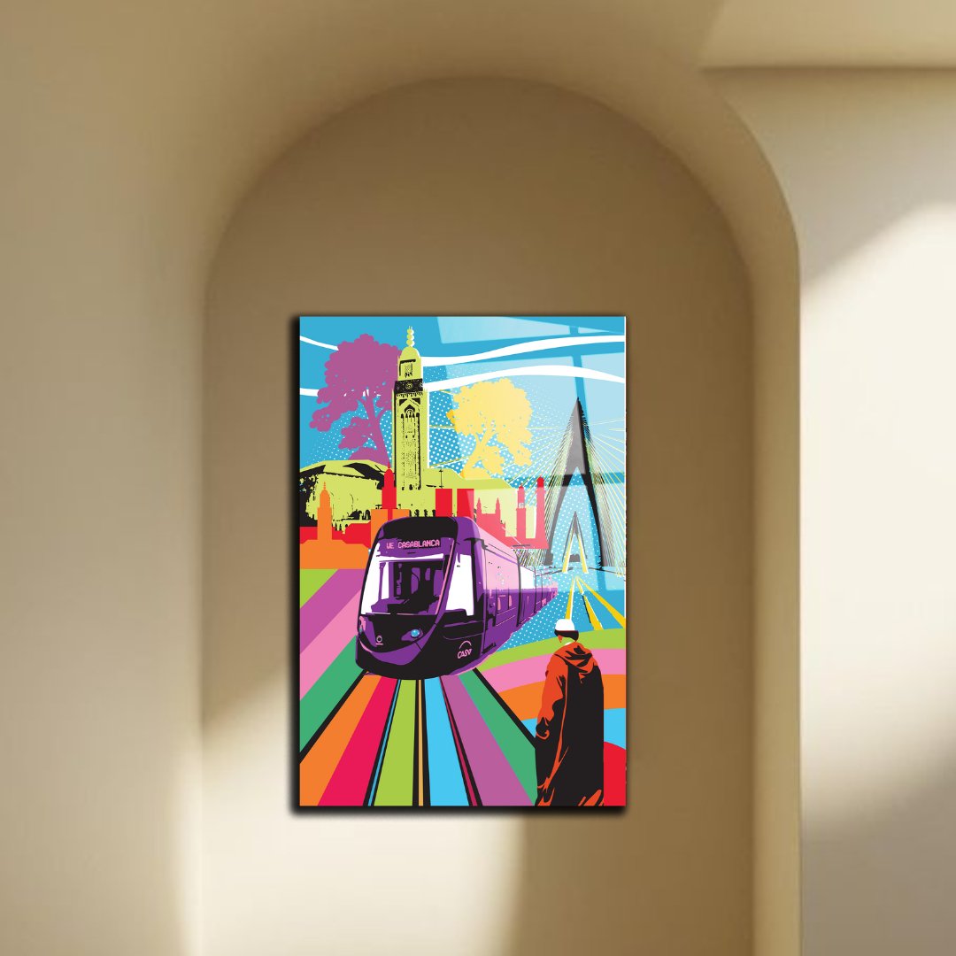Tableau décoratif - Casablanca 2k24 Pop art - kolors brand