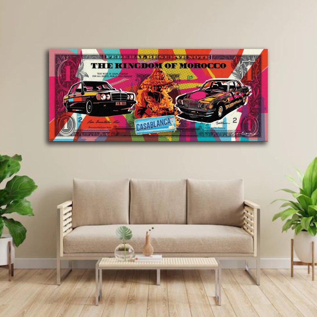 Tableau décoratif - Casablanca city Pop Art - kolors brand