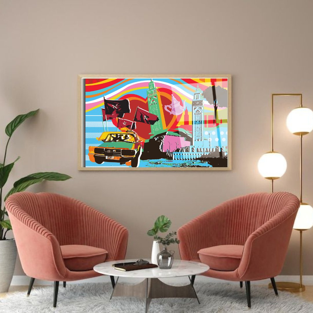 Tableau décoratif - Casablanca Vibes Pop Art - kolors brand