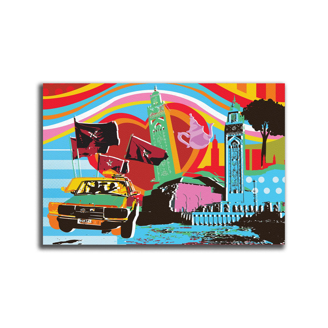 Tableau décoratif - Casablanca Vibes Pop Art - kolors brand