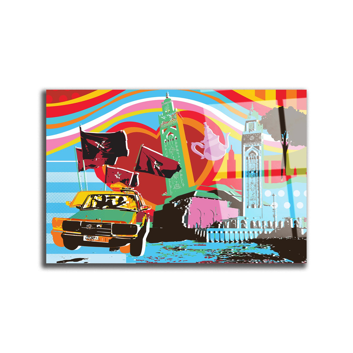 Tableau décoratif - Casablanca Vibes Pop Art - kolors brand