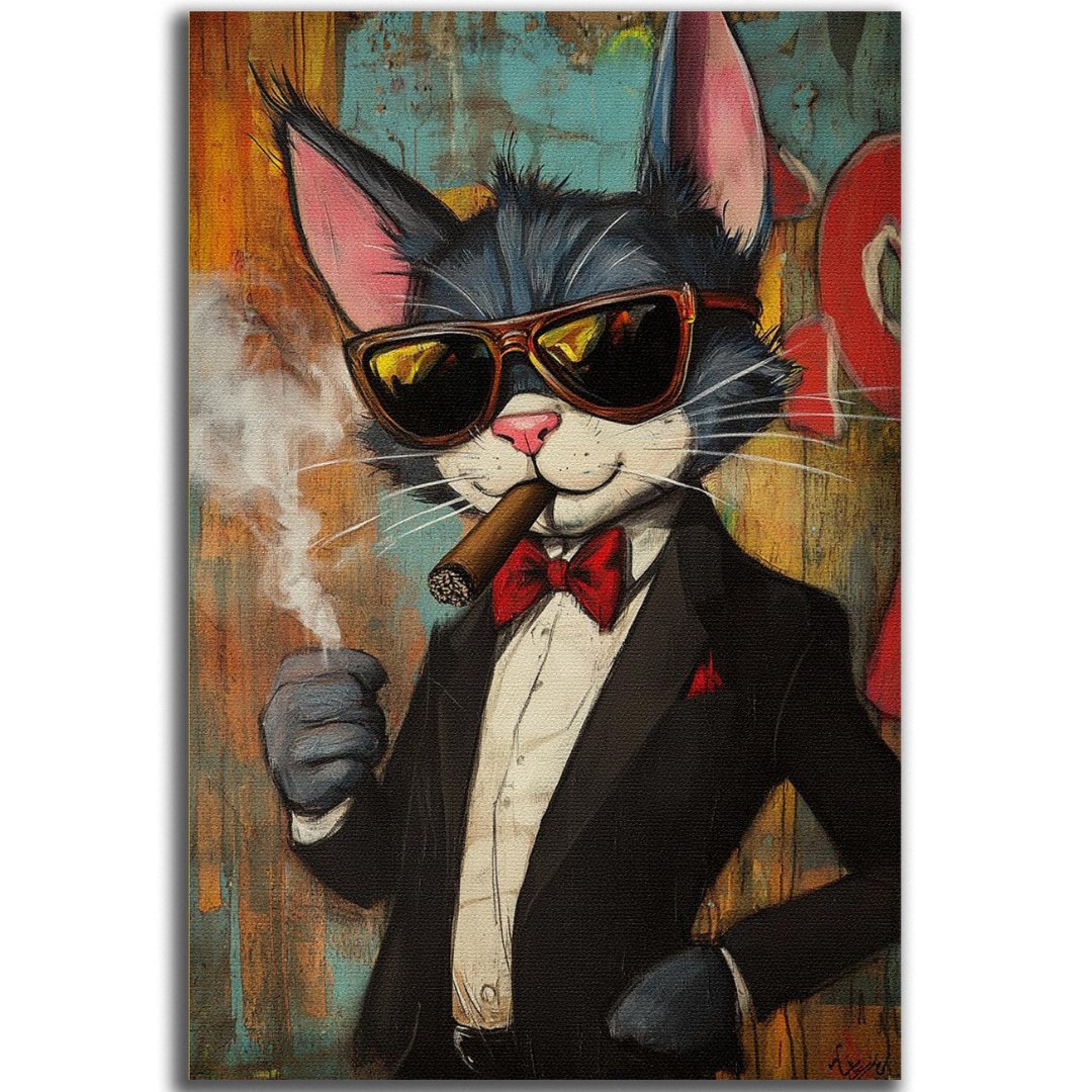Tableau décoratif - Chat d’Élite - kolors brand