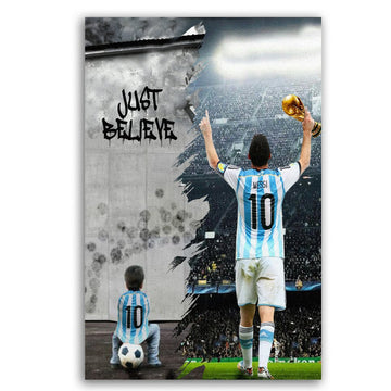 Tableau décoratif - Crois en toi - Messi - kolors brand