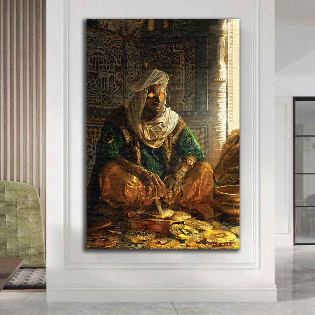 Tableau décoratif - Crypto à l'ancienne - kolors brand